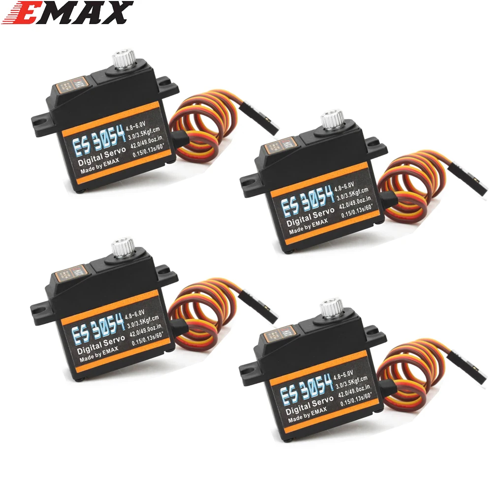 Servo Metal Gear - EMAX-Servo numérique à engrenages métalliques, ES08MDII,